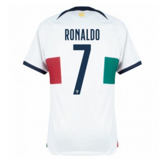Portugal Cristiano Ronaldo #7 Borta Kläder VM 2022 Kortärmad